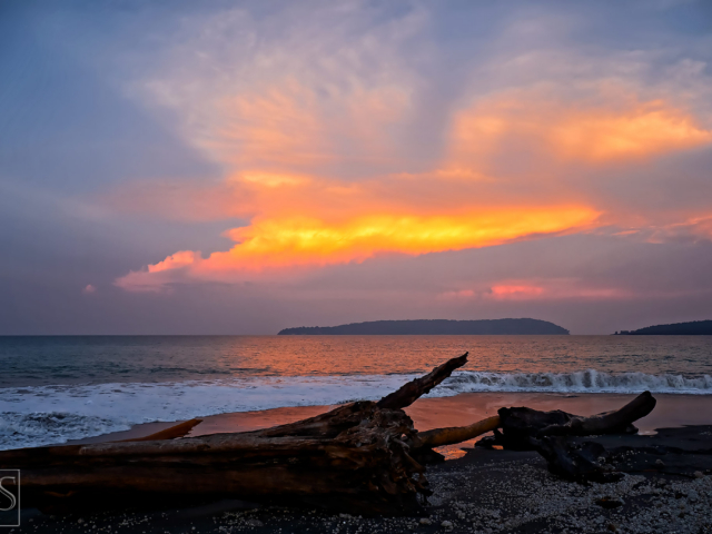 Sunset at Punice Beach