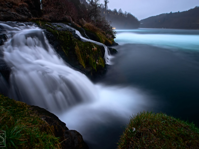 Rheinfall at Dusk